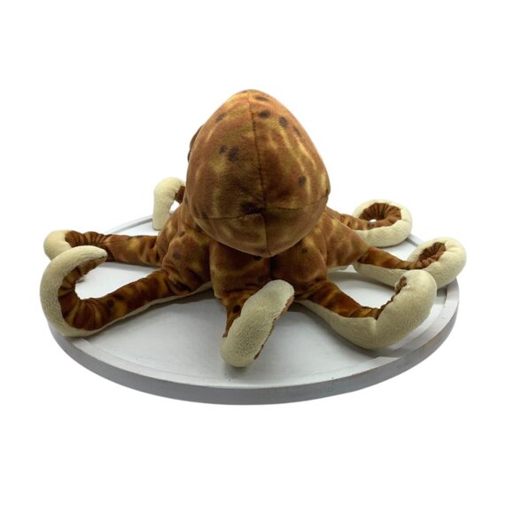 Realistic Octopus Plush Toy By Wild Republic 13”x9” Soft Brown Stuffed Animal - Picture 4 of 8